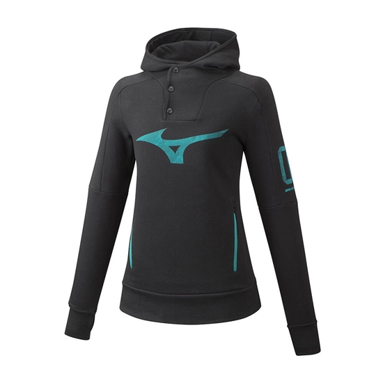 Black Mizuno Heritage Women's Hoodie | ALK-873456