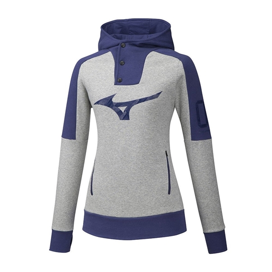 Grey Mizuno Heritage Women's Hoodie | MCY-013597