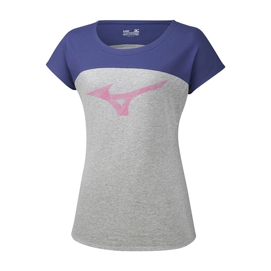 Grey Mizuno Heritage Women's T shirts | XNK-716823