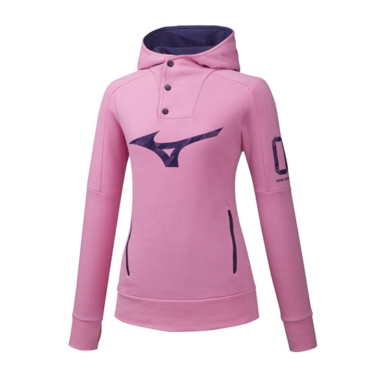 Pink Mizuno Heritage Women's Hoodie | CDN-640539