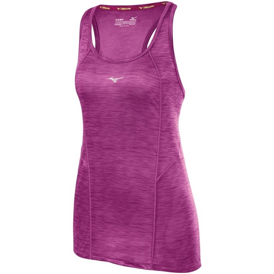 Purple Mizuno Alpha Vent Running Women's Tank Tops | NLJ-143052