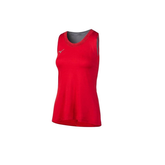 Red Mizuno Alpha Women's Tank Tops | UCB-760513