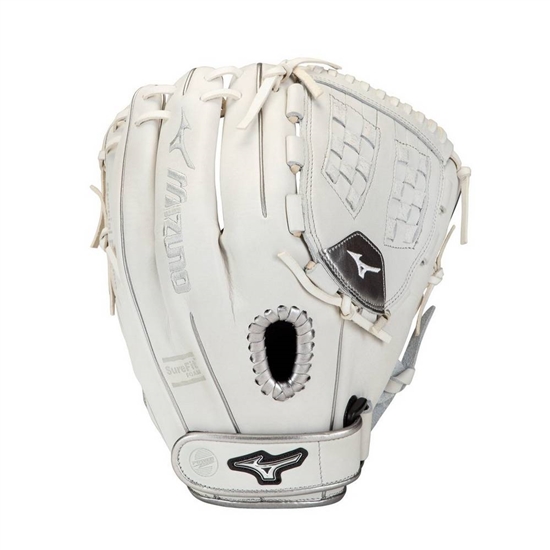 White / Silver Mizuno MVP Prime SE Fastpitch Softball 12" Women's Gloves | FGH-698475